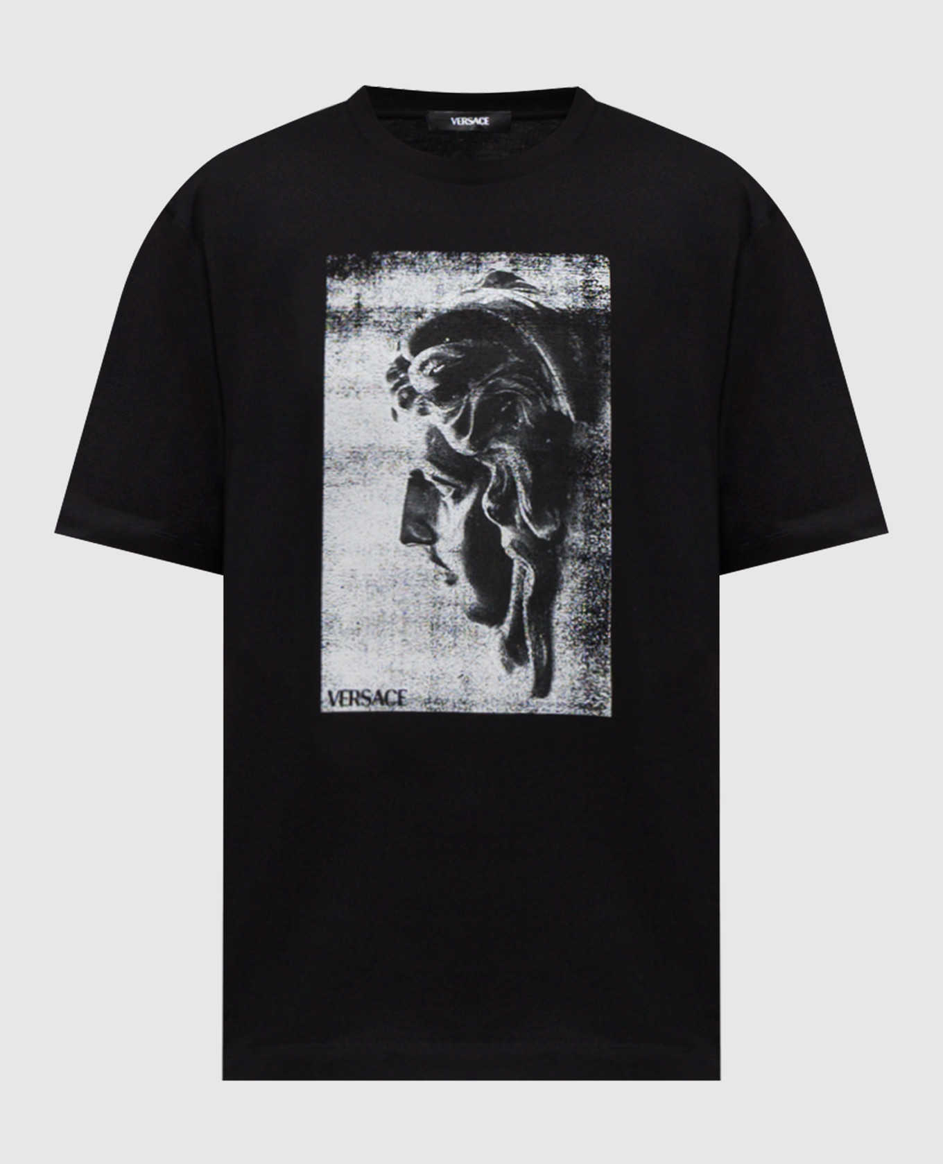 Black T-shirt with print Versace