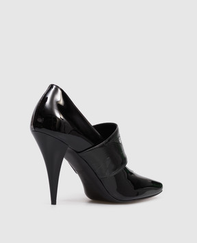Givenchy Black patent leather shoes with logo BE404JE2F6