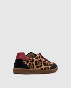 Dolce&Gabbana Children's brown leather sneakers DG Originals DA5267AU2023036