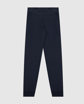 Fendi Children's blue joggers with a logo print JFF05769