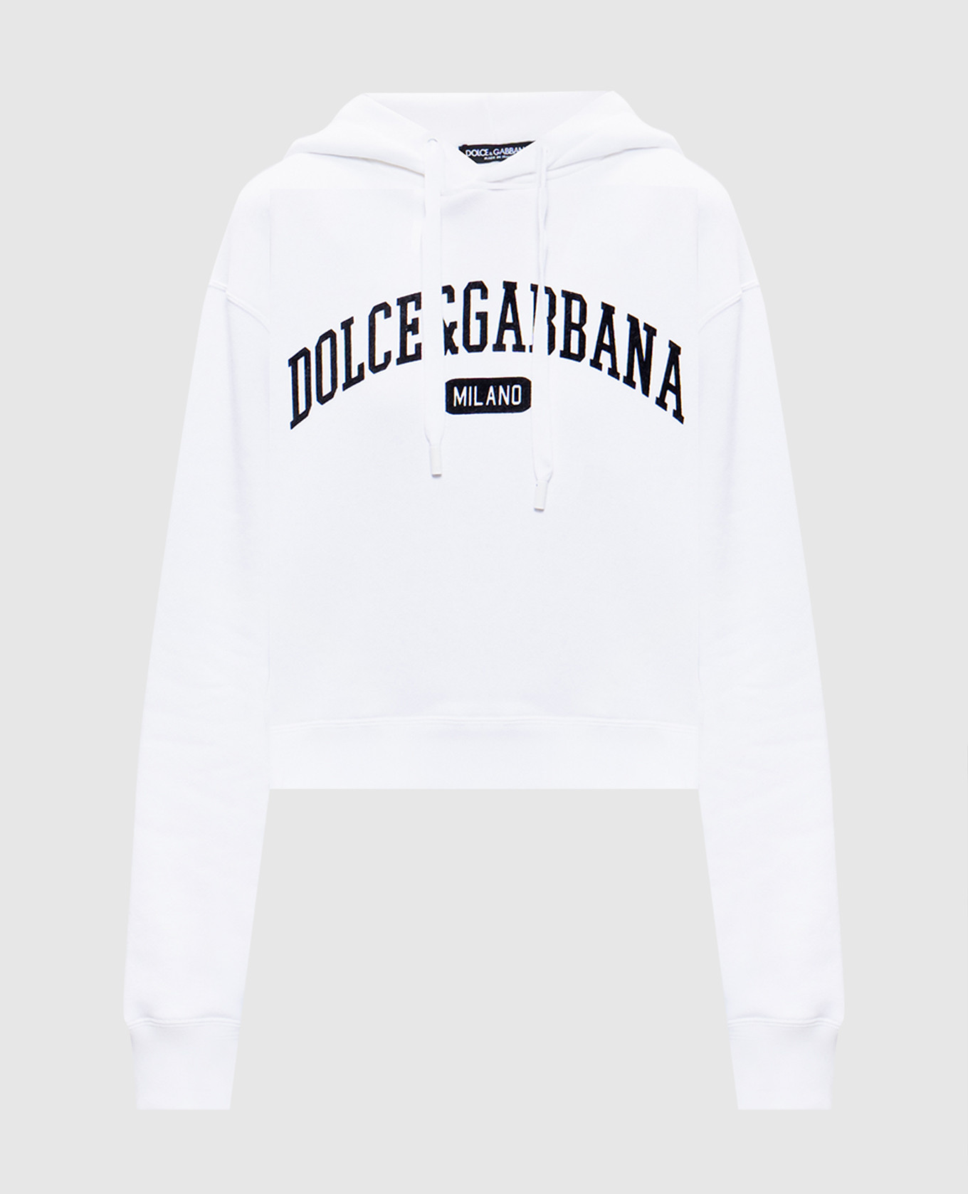 

White hoodie with contrasting logo Dolce&Gabbana