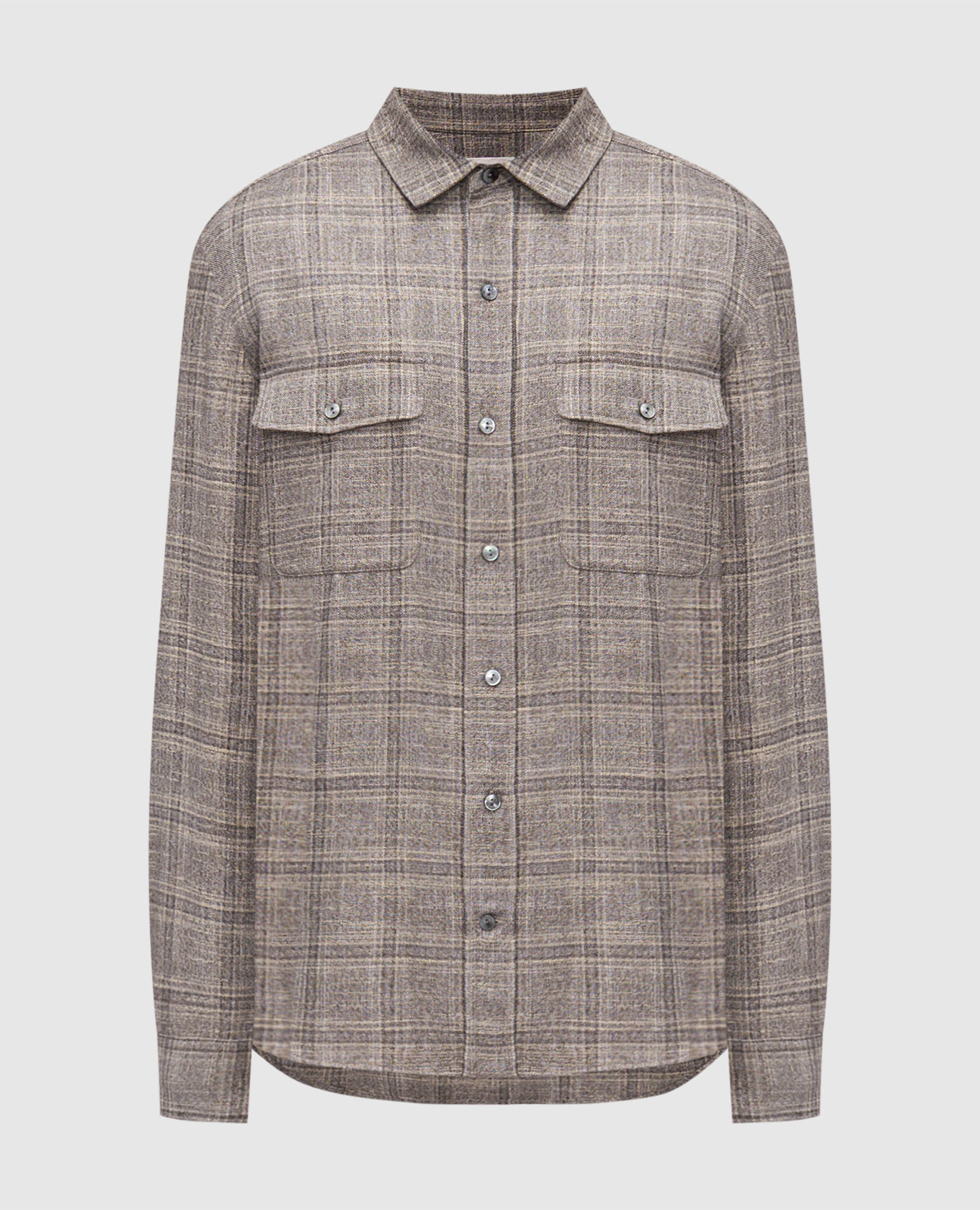 Checked wool shirt Agnona