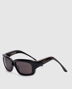 Balenciaga Black Orbit Round Sunglasses 812608T0007