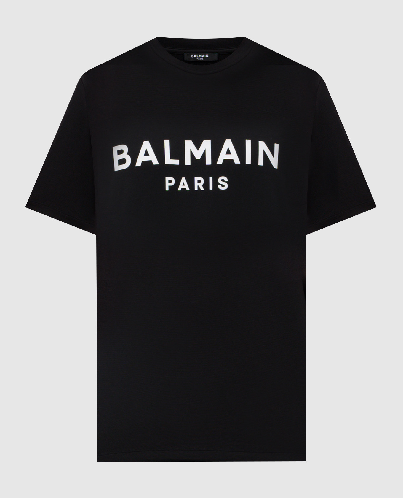 Black t-shirt with logo print Balmain
