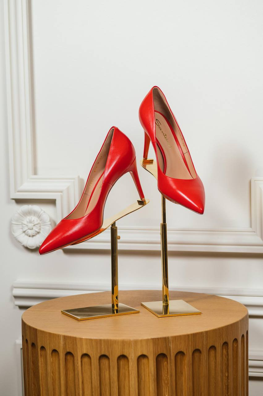 

Red leather shoes SIBIL 85 PP Santoni