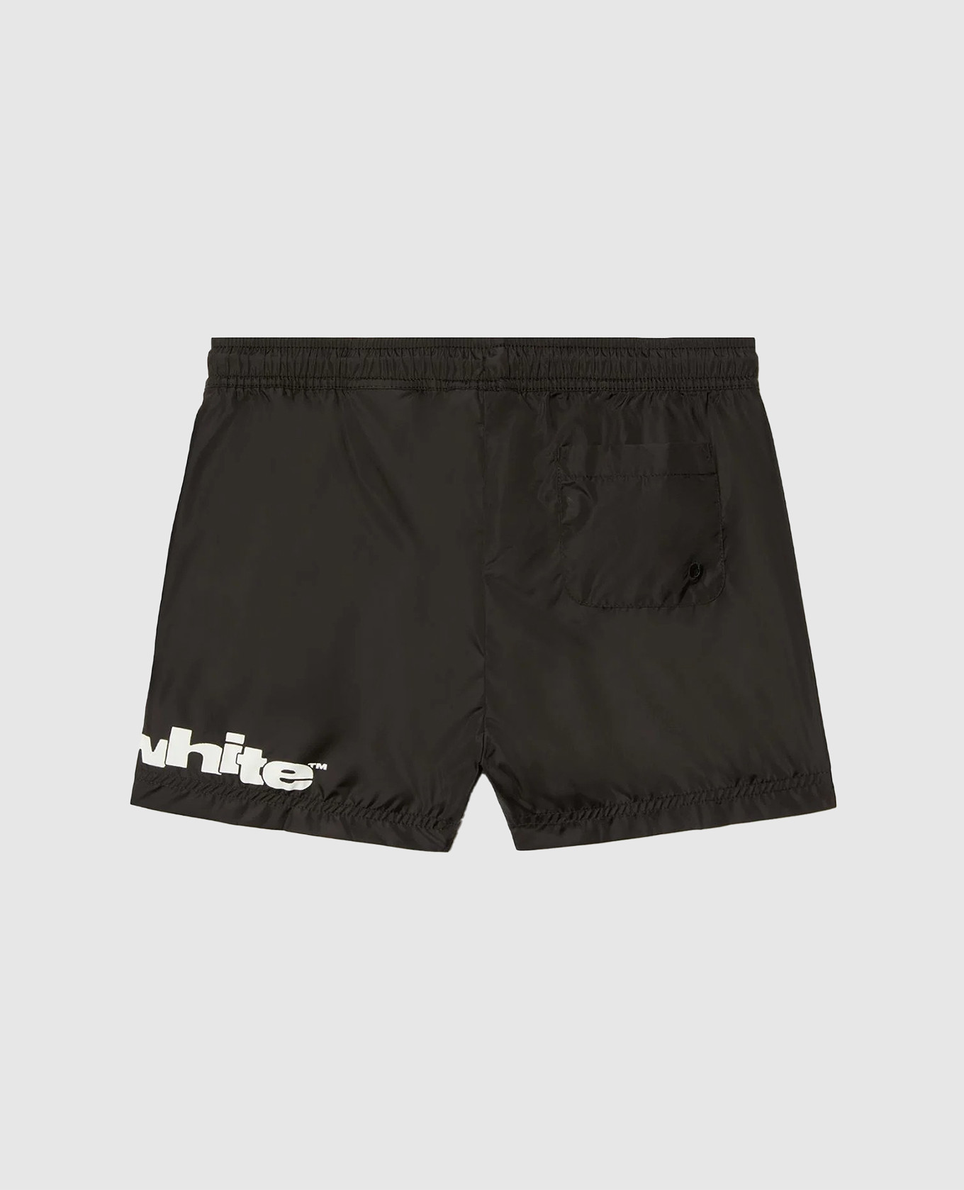 

Kids' black swim shorts with logo print Off-White