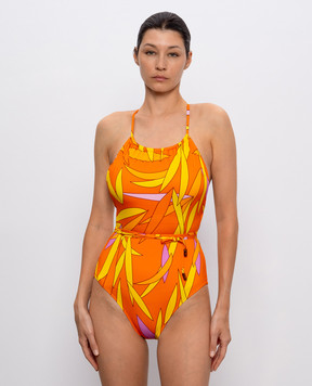 Vilebrequin Madrague orange printed swimsuit HYDCH144
