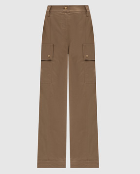 Palm Angels Brown cargo with logo PWCF014F24FAB001