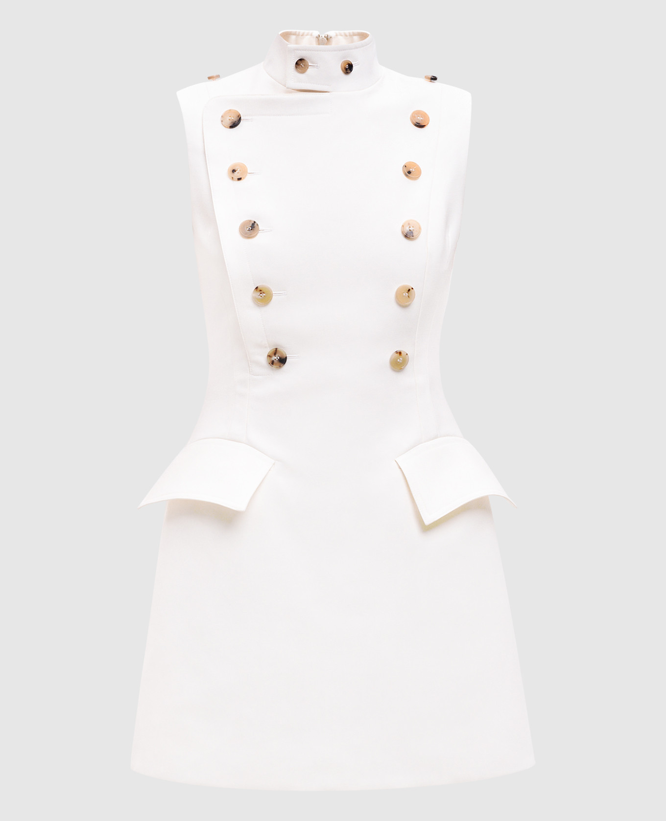 

Beige wool sheath dress Alexander McQueen