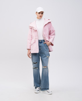 Yves Salomon Army Pink parka 25EFV01172K30W