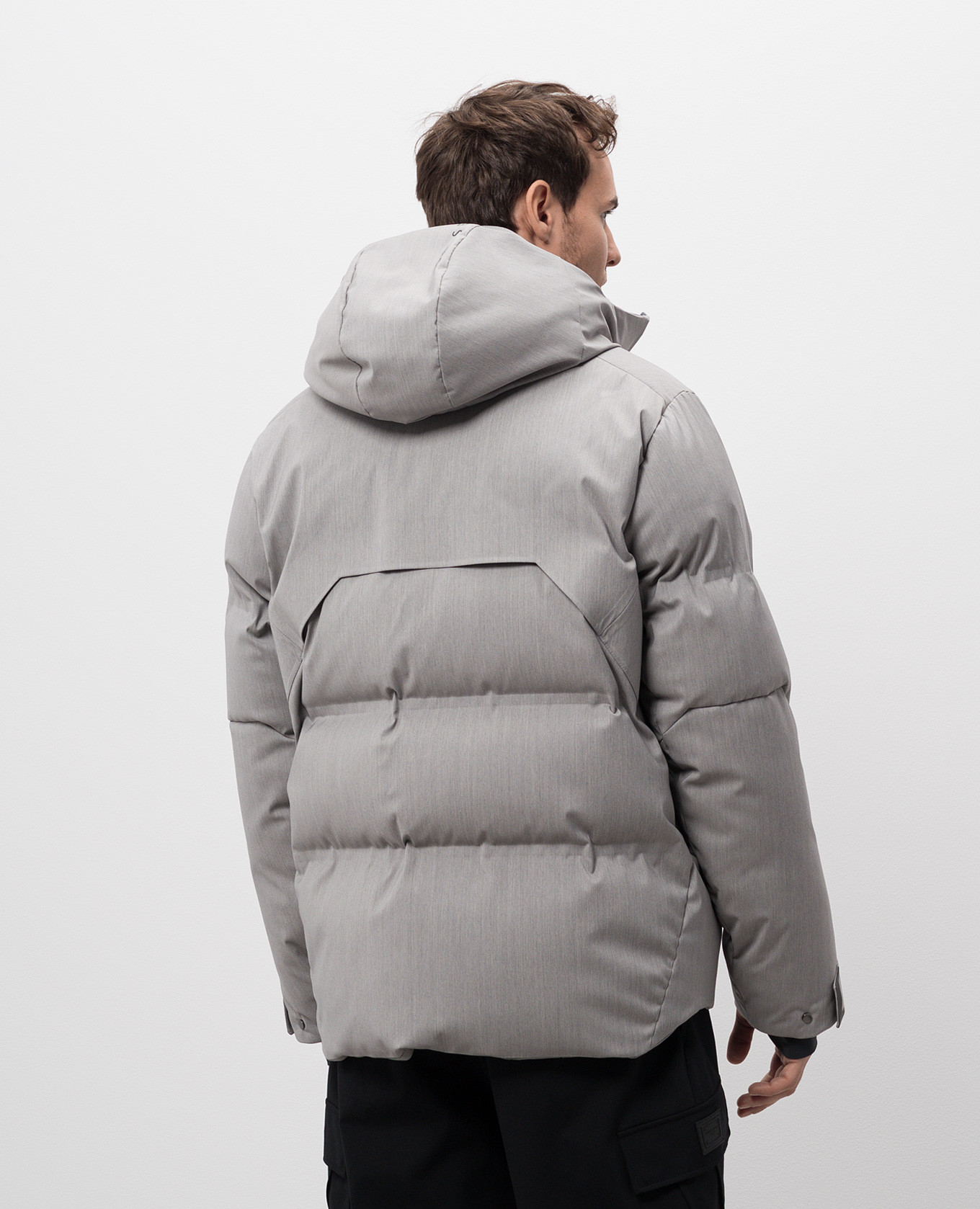

Gray down ski jacket with wool Sease, Grey