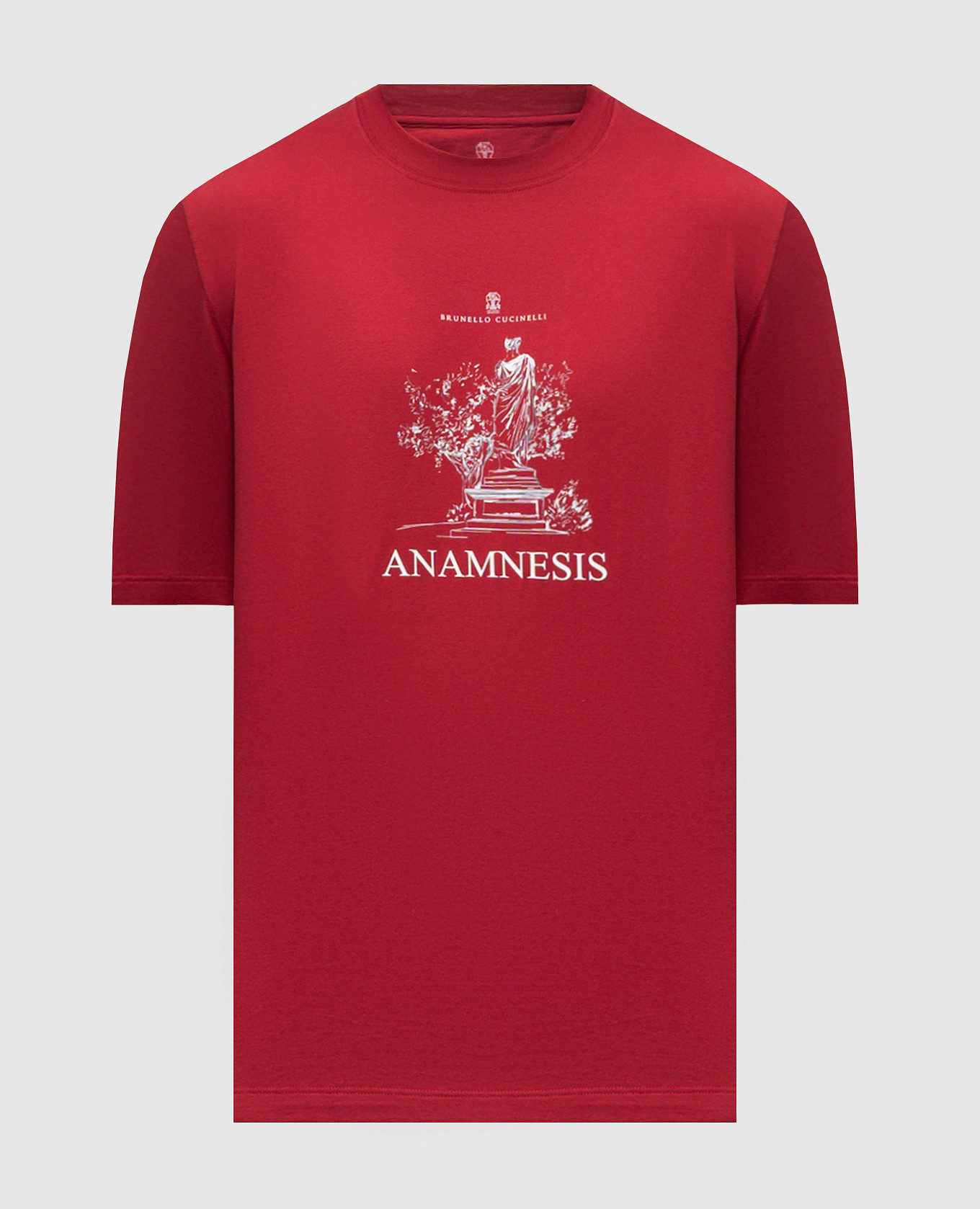 

Red T-shirt with Anamnesis print Brunello Cucinelli