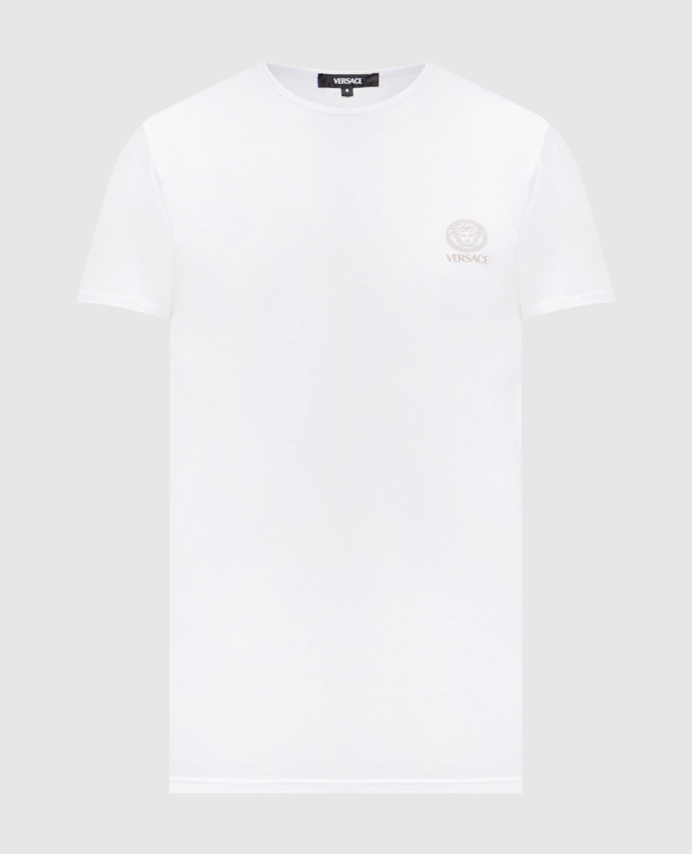 

White T-shirt with logo print Versace