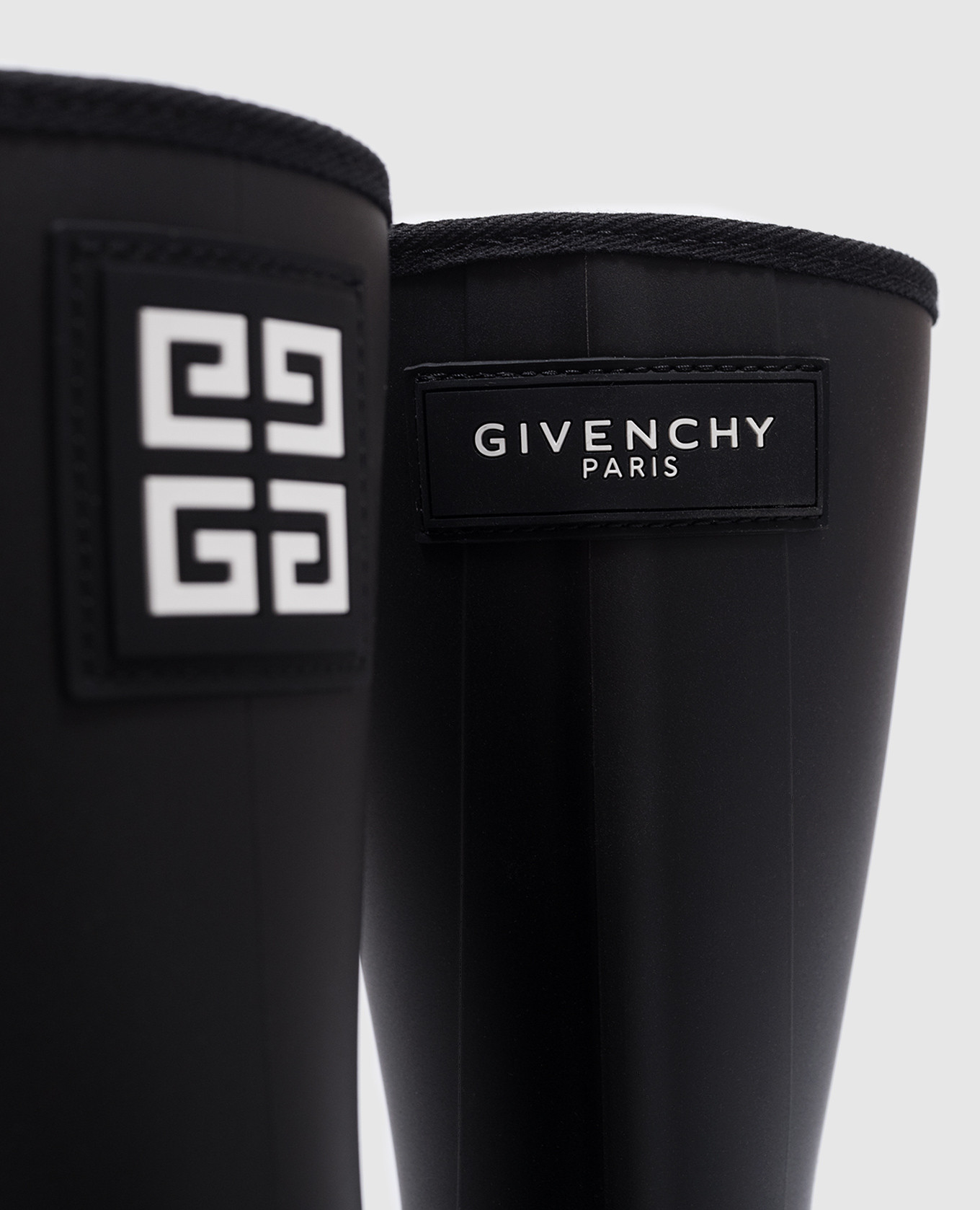 Children's black rubber boots with logo Givenchy 5