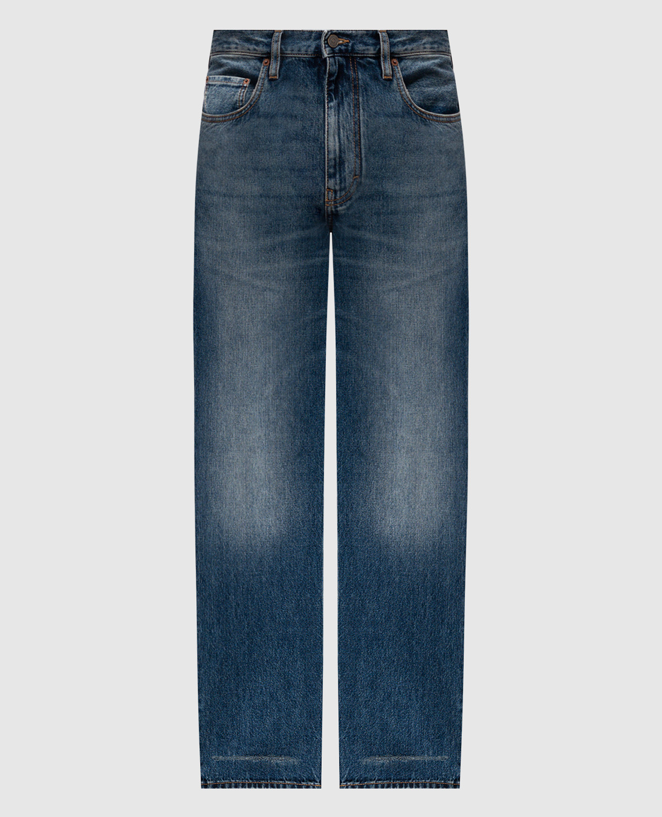 

Blue jeans with logo patch Valentino