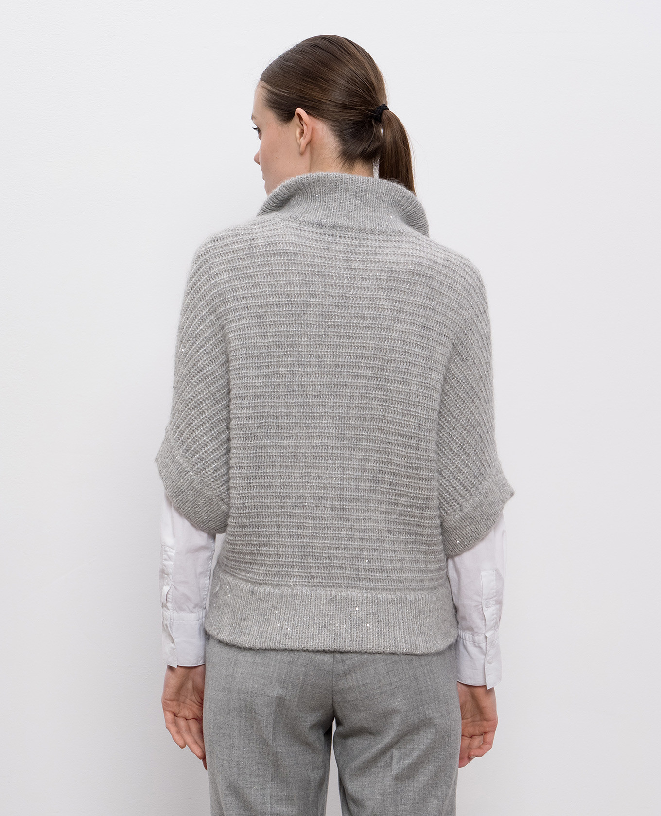 

Gray alpaca wool cardigan Peserico, Grey