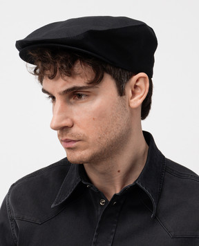 Dolce&Gabbana Black linen cap GH587AFU4JB