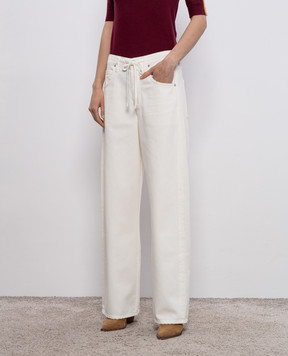CITIZENS OF HUMANITY White jeans with logo patch 20691664