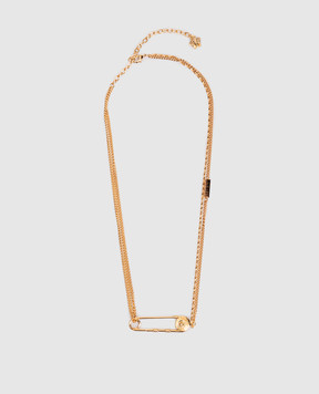 Versace Gold chain with branded pin 10202561A00620