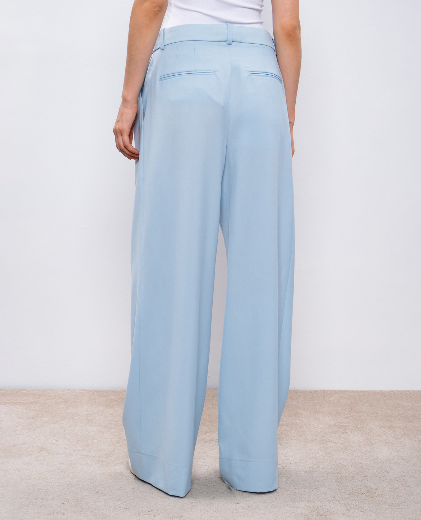 Blue pants made of wool WARDROBE.NYC 4