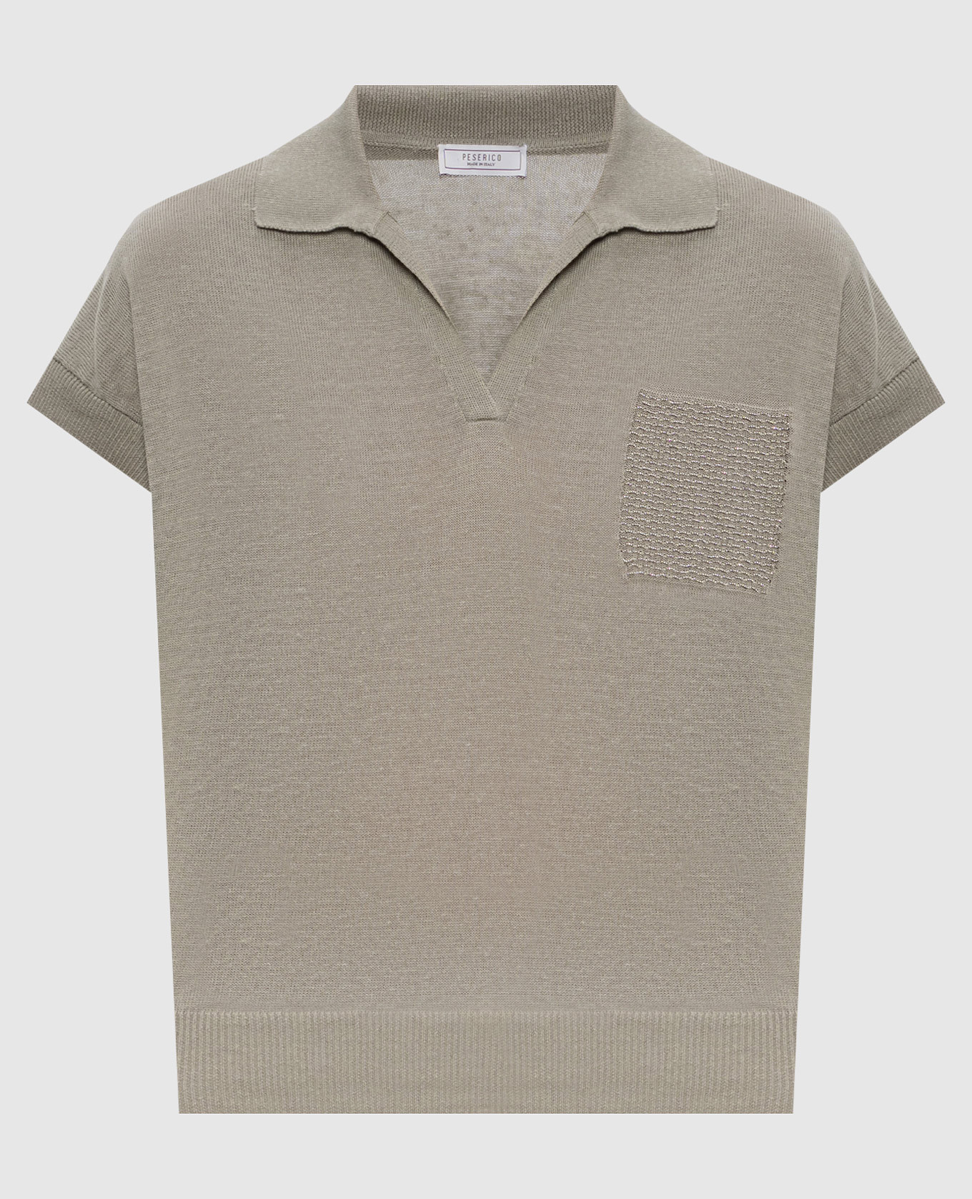 

Green top with linen Peserico