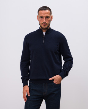 Cashmere&Whiskey Blue cashmere jumper MU8661312341R