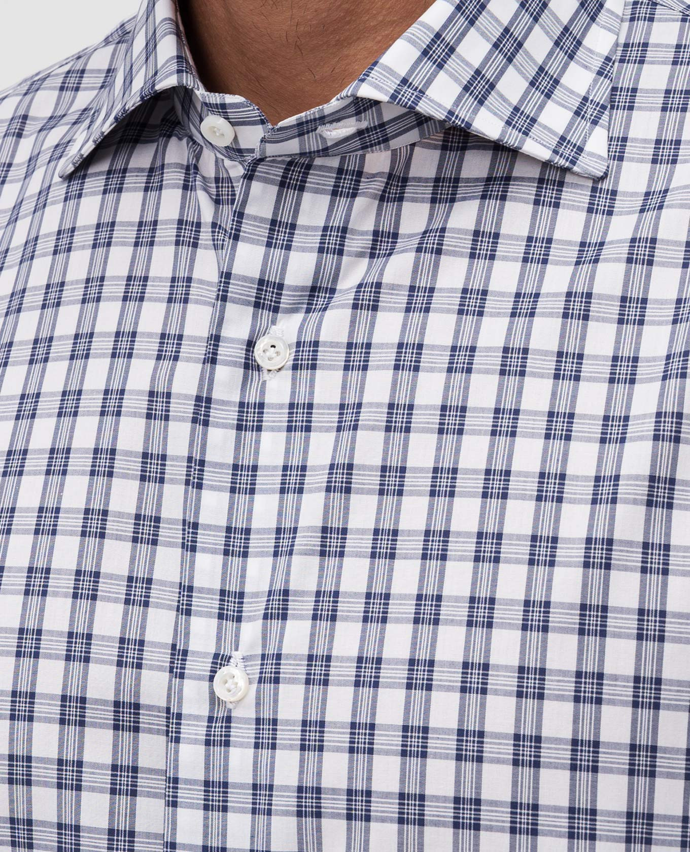 

Blue checkered shirt ISAIA