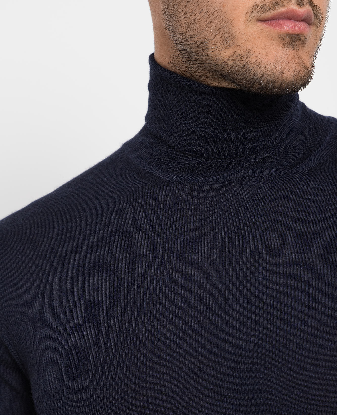 Blue wool, silk and cashmere golf Cashmere&Whiskey 5