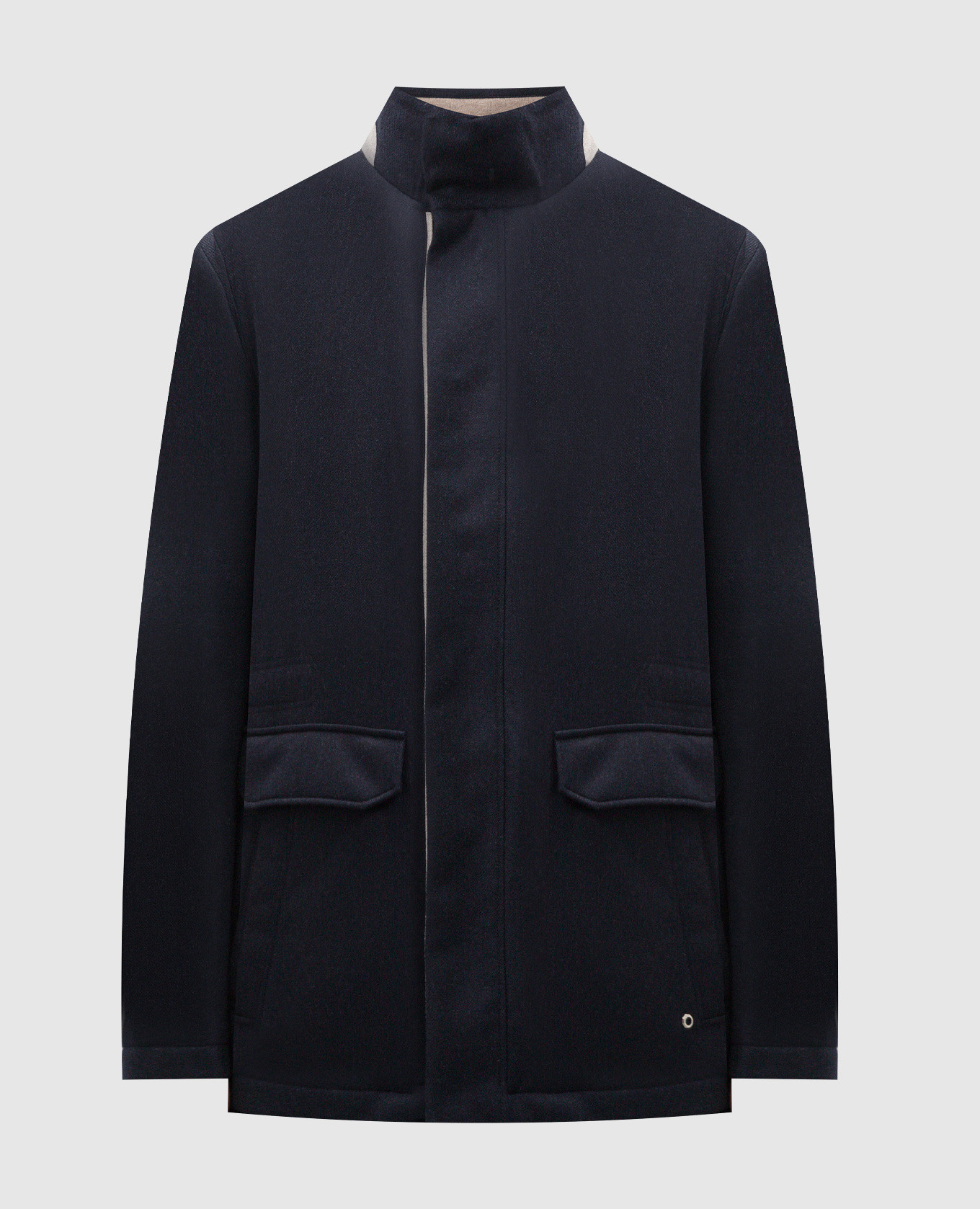 Blue woolen jacket with a detachable waistcoat stefano ricci