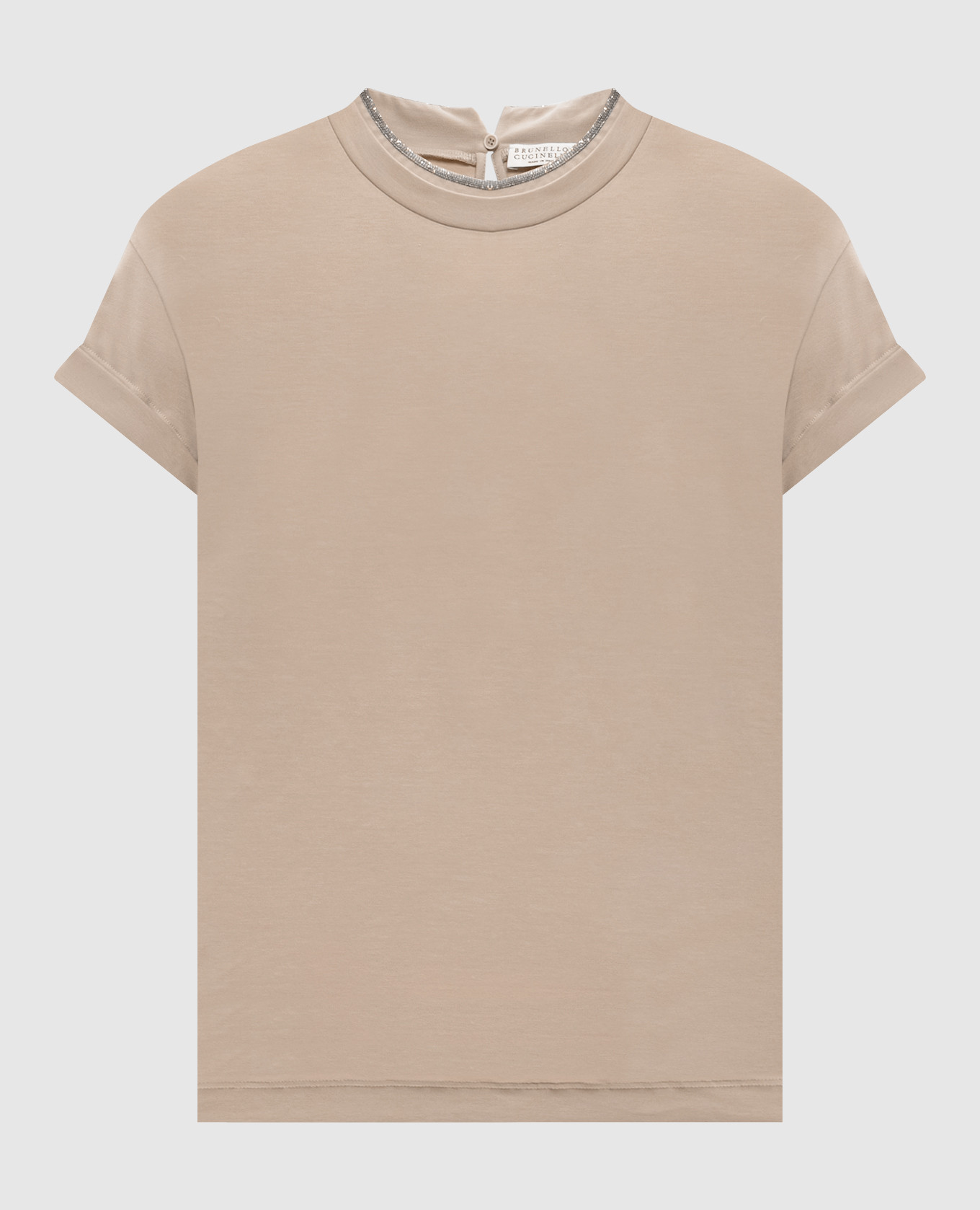 

Beige top with monil chain Brunello Cucinelli