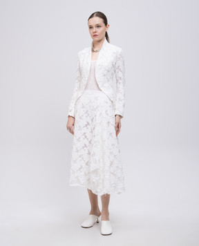 Marc Le Bihan White jacket with floral pattern 2235