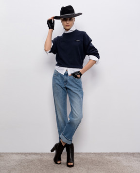 Brunello Cucinelli Blue cashmere sweater M12212600P