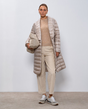 Ballantyne Beige sweater with wool in a geometric pattern B1P7447W129