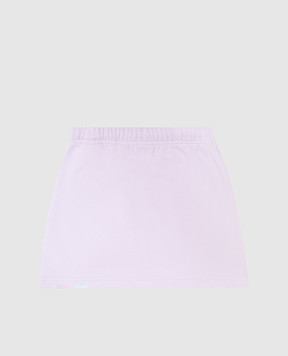Palm Angels Children's purple skirt with logo PGCK001S25FLE001612