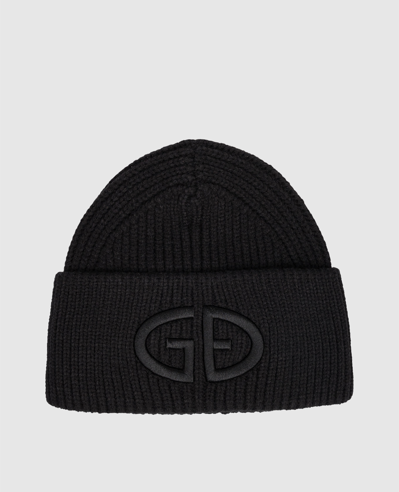 Black VALERIE hat with GB embroidery Goldbergh