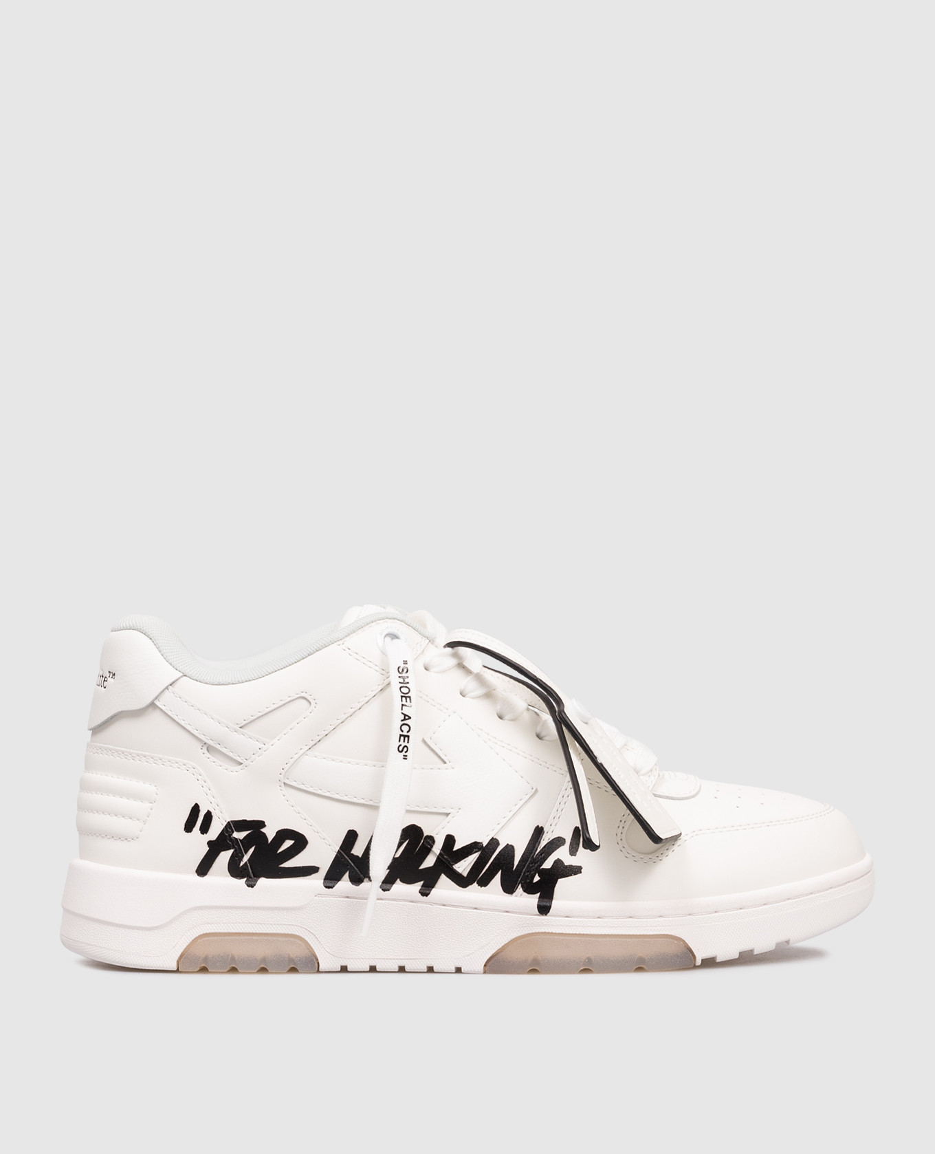 White Leather Sneakers Out Of Office For Walking Off-White