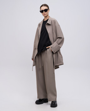 Fear of God Beige wool parka with logo FGE230313HTW