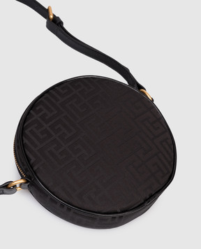 Balmain Children's black cross-body bag with a pattern BX0A88B0092