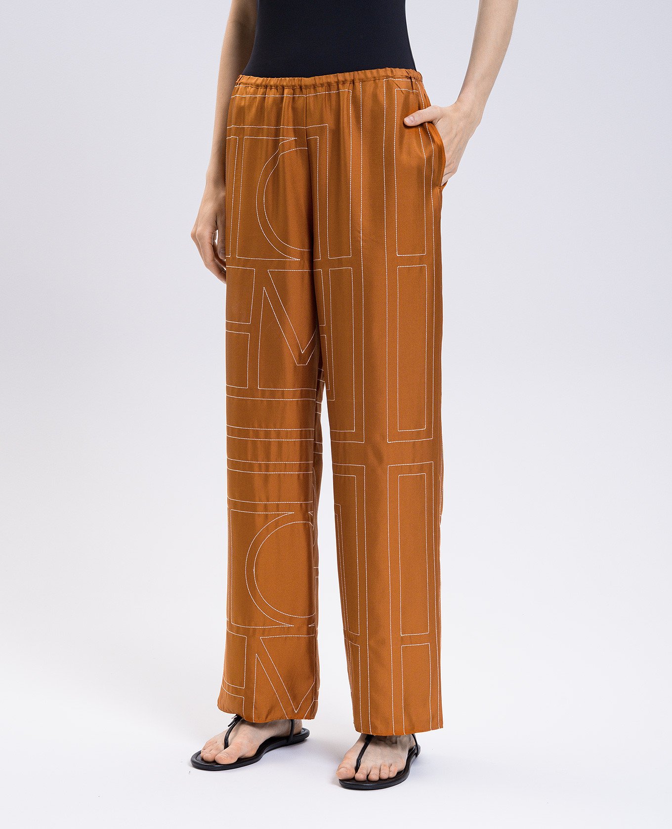 

Orange silk pants Toteme