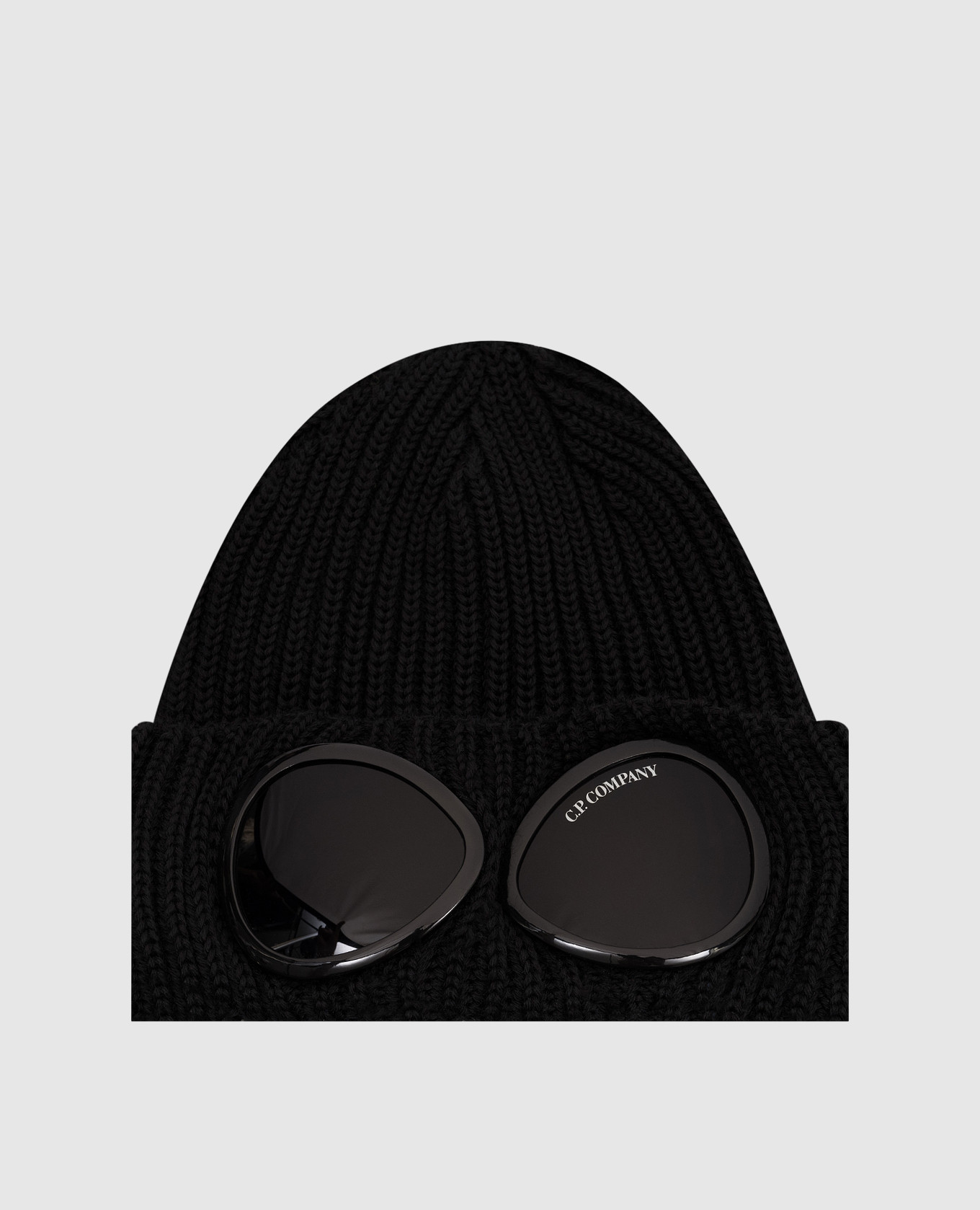

Black wool cap with glasses C.P. Company