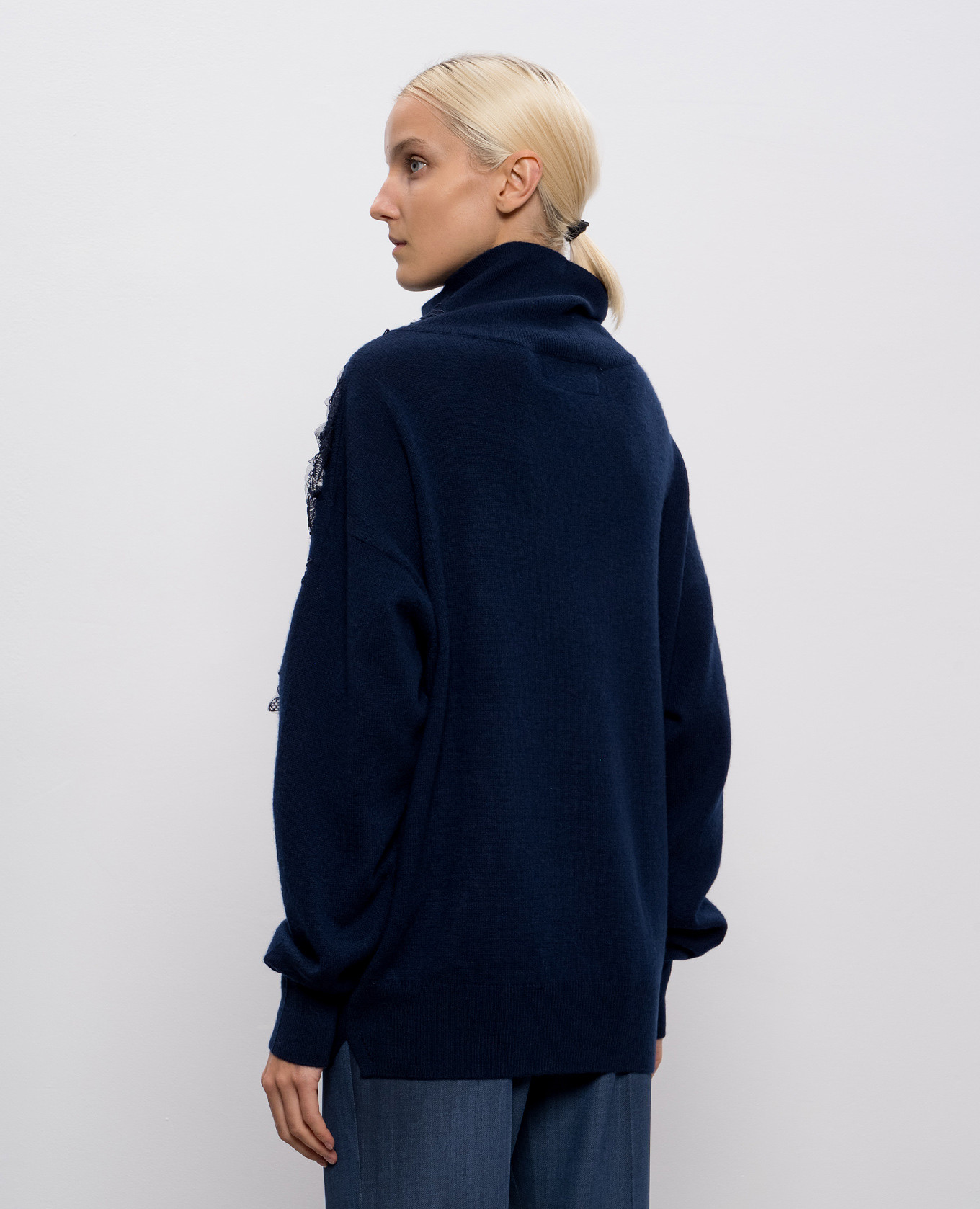 

Blue cashmere sweater Ermanno Scervino