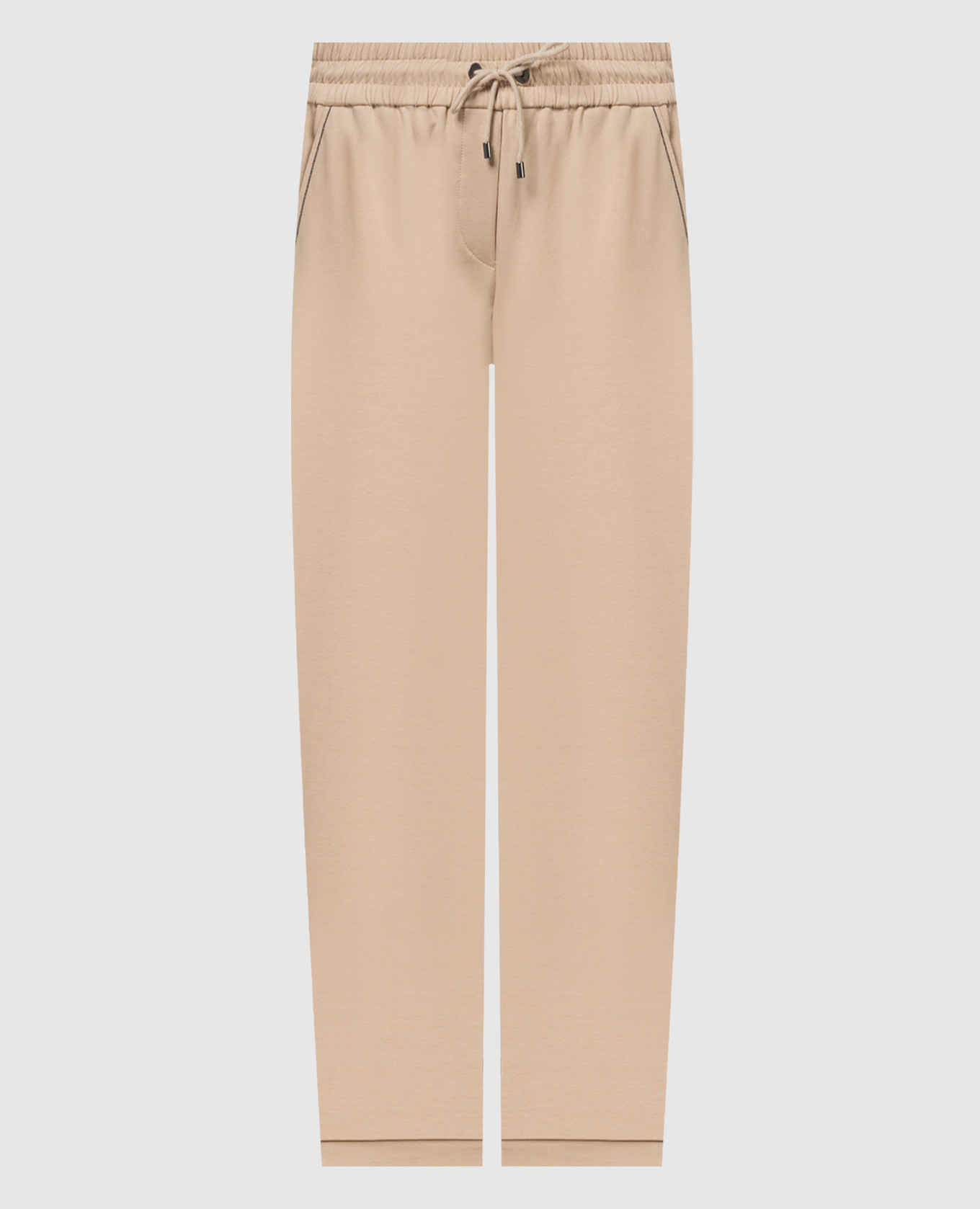 

Beige sweatpants with monil chain Brunello Cucinelli