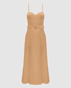 Ermanno Scervino Beige bustier dress D462Q325EGK