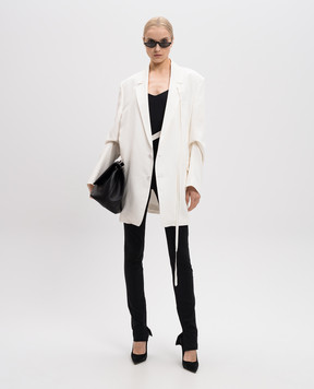 Ann Demeulemeester Agnes white wool jacket B0012370FA556