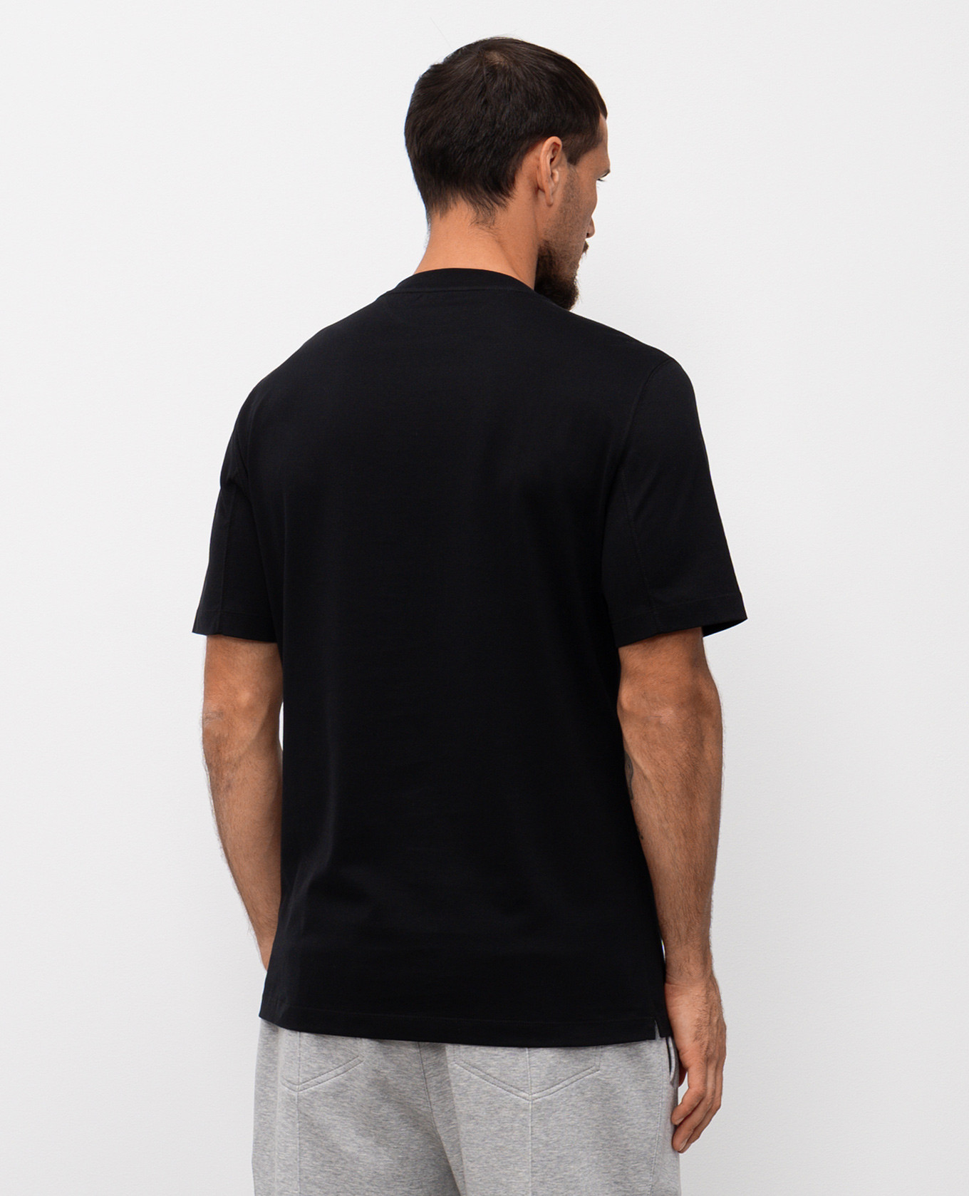 

Black T-shirt with print Brunello Cucinelli