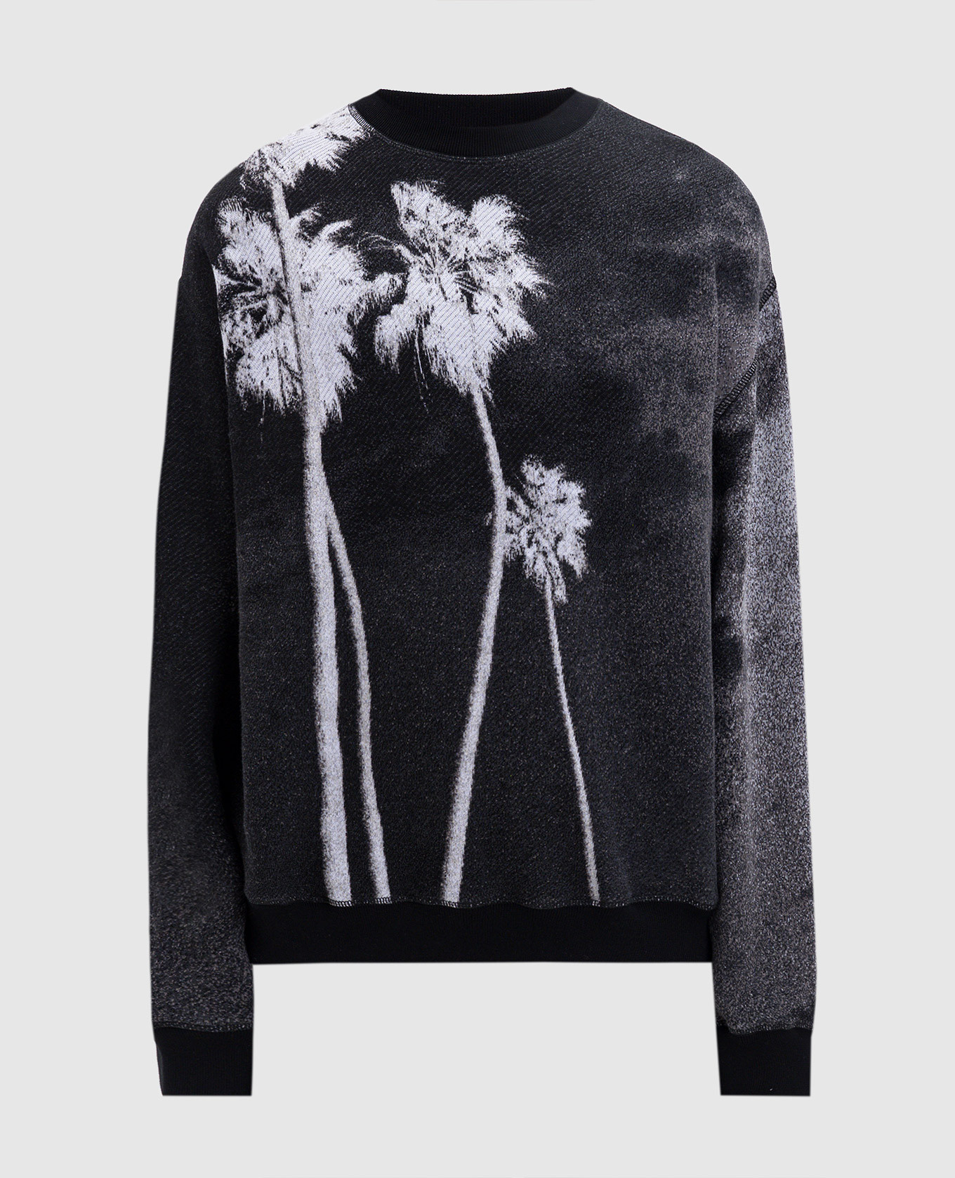 Gray sweatshirt with print Palm Angels