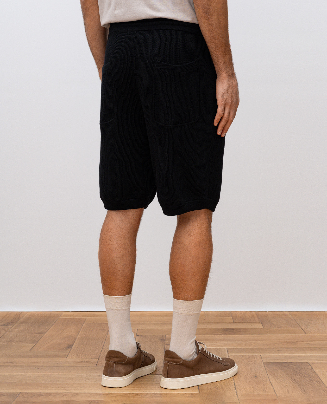 

Black ribbed shorts Brunello Cucinelli