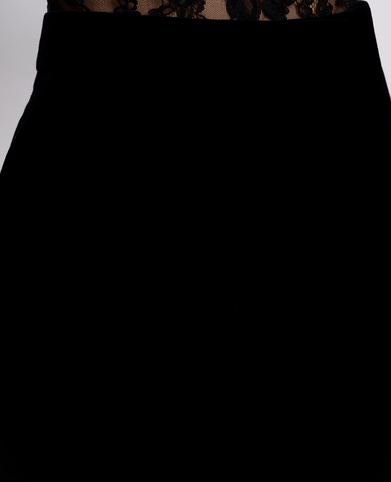 Black velvet flared pants Valentino 5