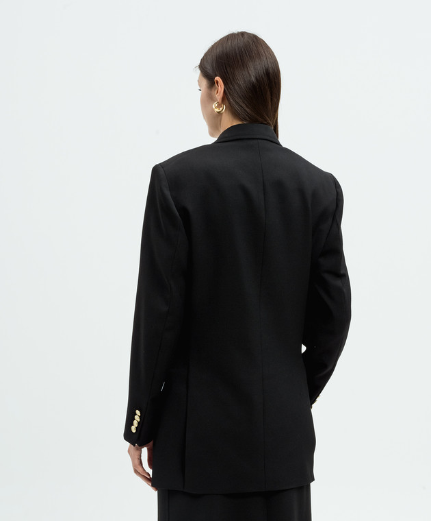 Victoria Beckham - Black double-breasted jacket with wool