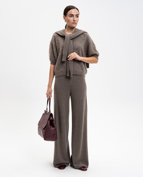 LISA YANG Brown Sofi cashmere pants 202143
